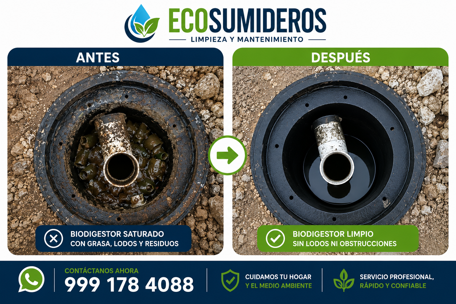 Limpieza de biodigestores