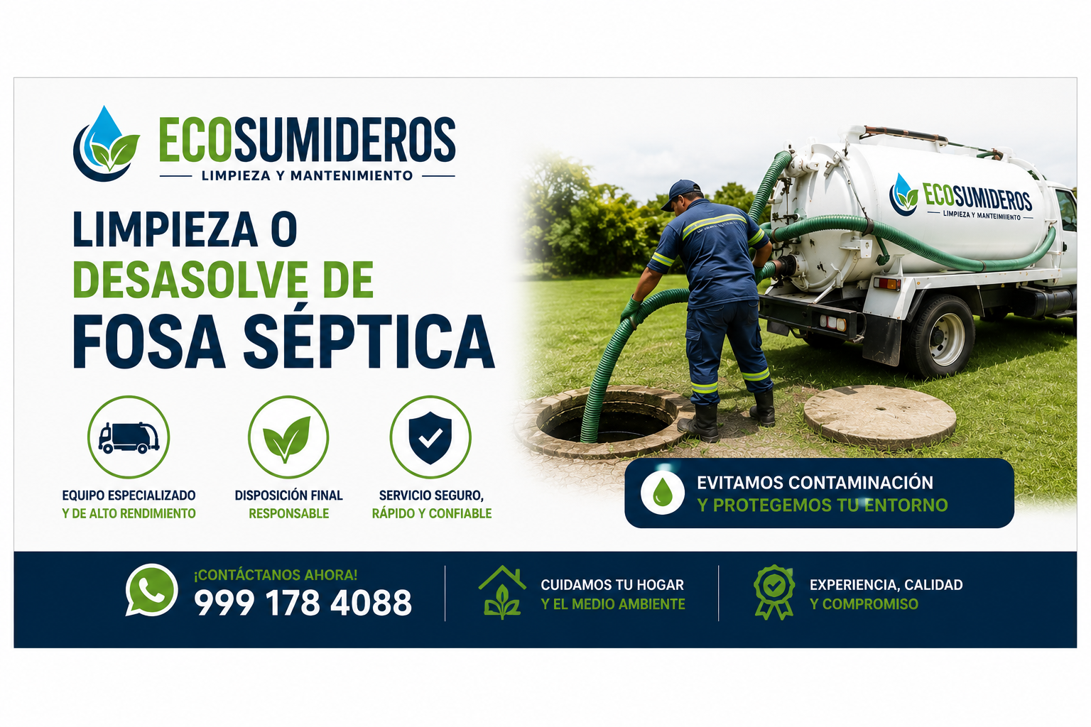 Desazolve de fosas sépticas