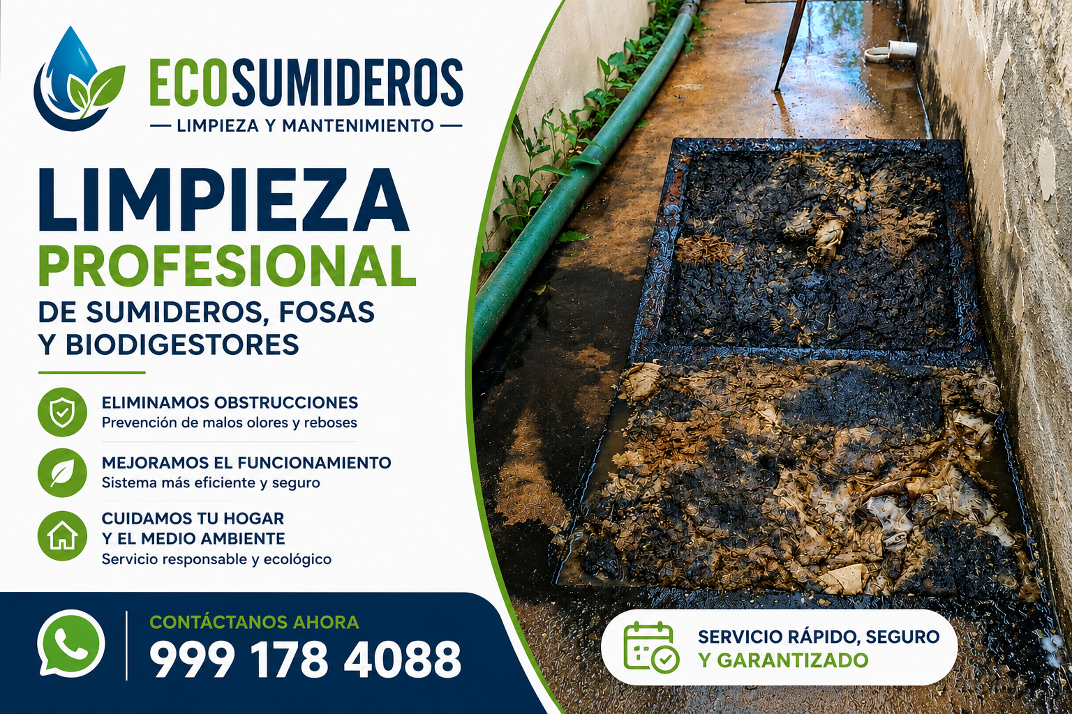 Limpieza de sumideros en Mérida
